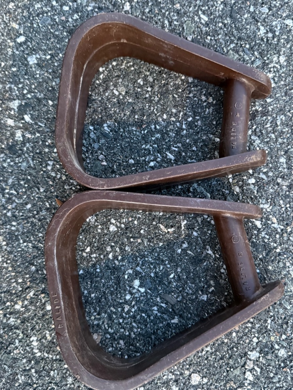 Brown western equestrian plastic Youth Stirrup pair